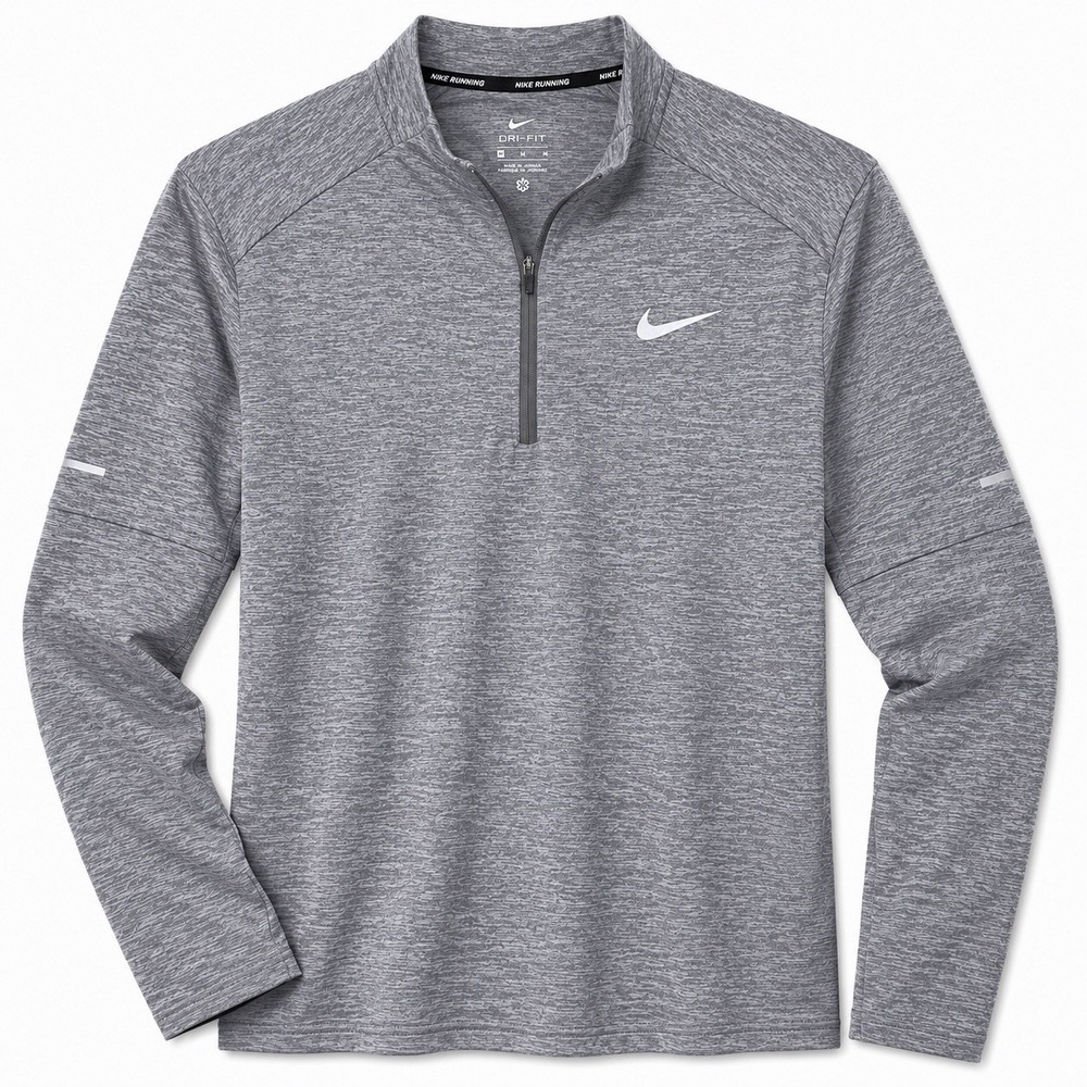 Nike Mens Dri-FIT Element Half Zip Running Pullover Grey DD4756-084 Medium M